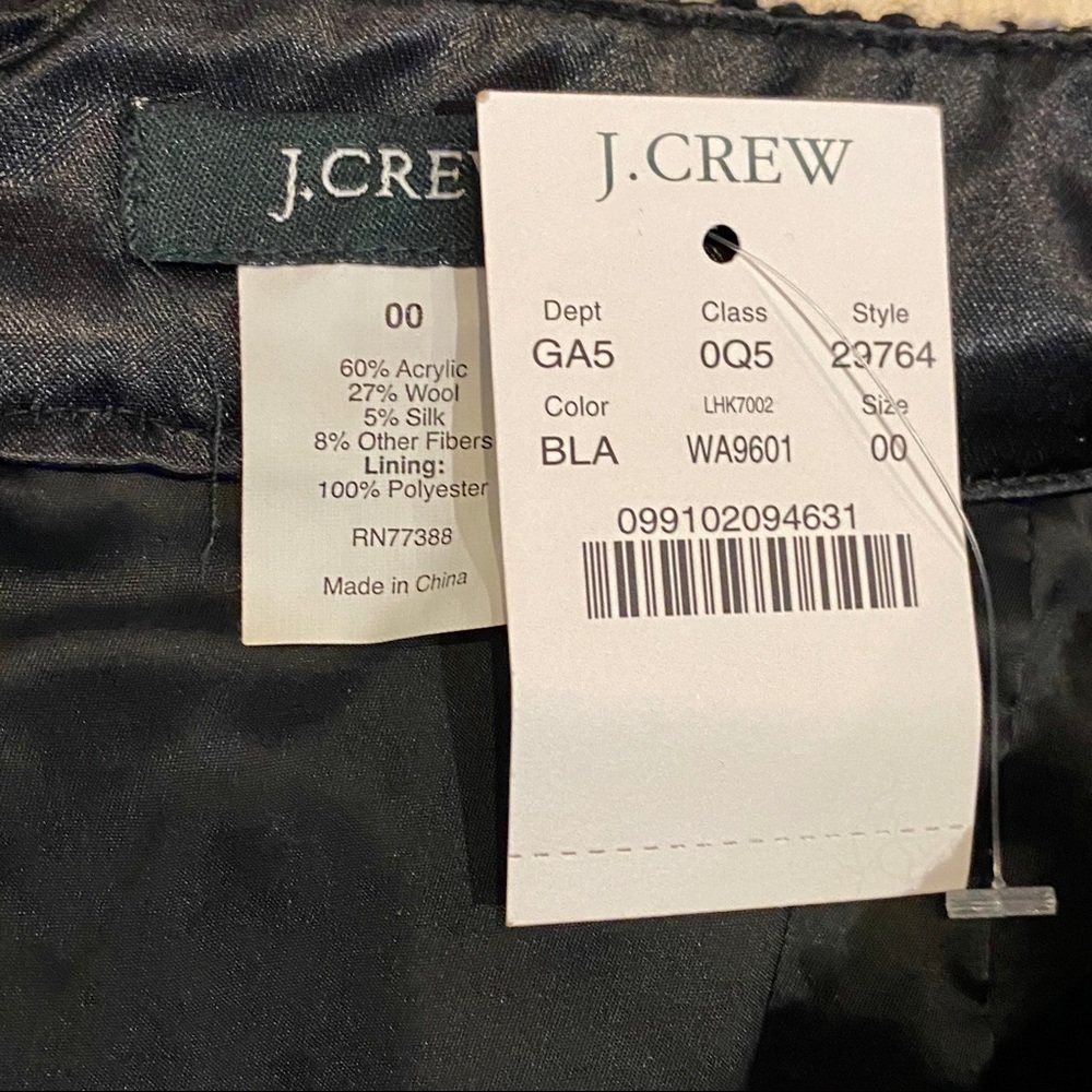 SOLD J.Crew Black Multi Notte Boucle Tweed Pencil Skirt - Picture 4 of 8